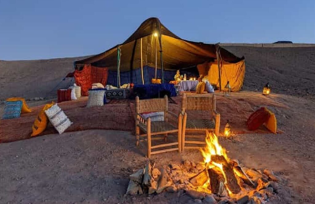 Cena en el desierto de Agafay