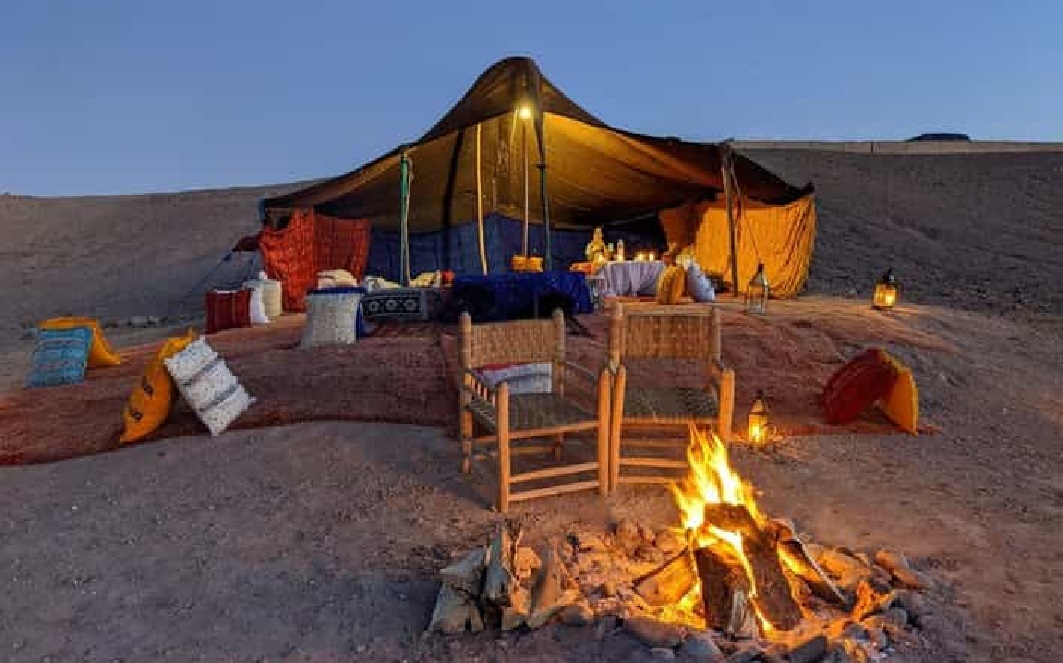 Cena en el desierto de Agafay